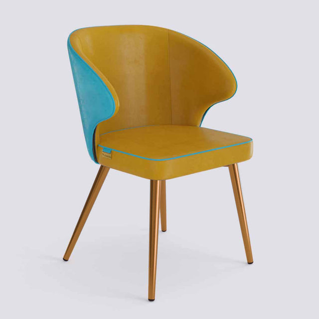 Rocky Dining Chair in Rose Gold Electroplated Metal Base | 494