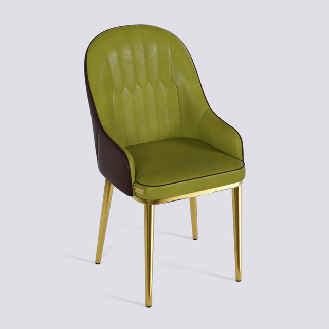 Dining Chair In Gold Electroplated Metal Base | 405