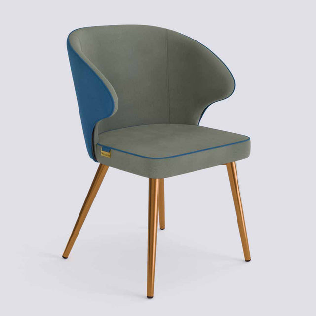 Rocky Dining Chair in Rose Gold Electroplated Metal Base | 494