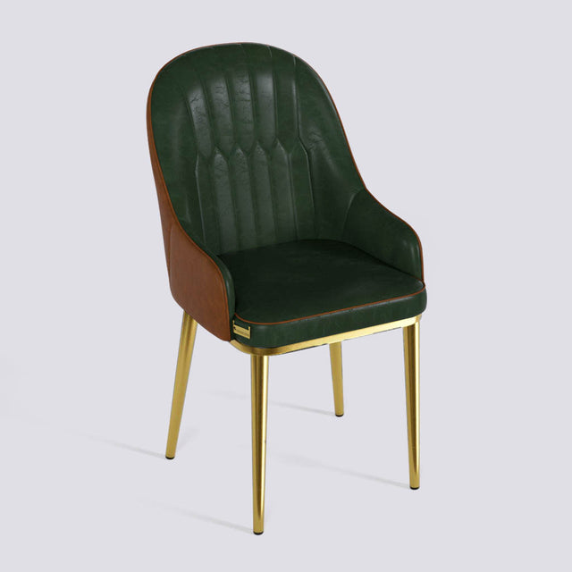 Dining Chair In Gold Electroplated Metal Base | 405