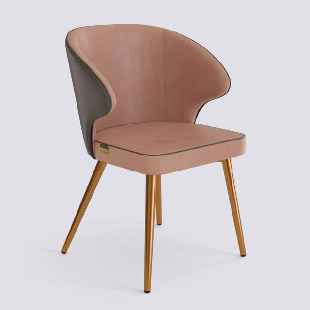 Rocky Dining Chair in Rose Gold Electroplated Metal Base | 494