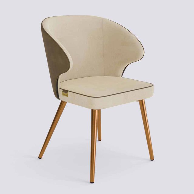 Rocky Dining Chair in Rose Gold Electroplated Metal Base | 494