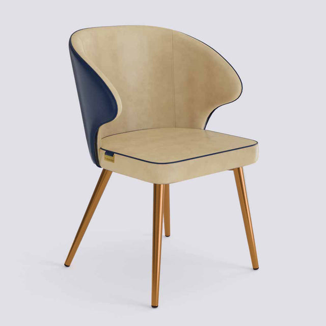 Rocky Dining Chair in Rose Gold Electroplated Metal Base | 494