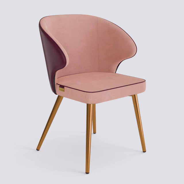 Rocky Dining Chair in Rose Gold Electroplated Metal Base | 494