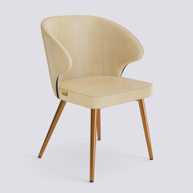 Rocky Dining Chair in Rose Gold Electroplated Metal Base | 494