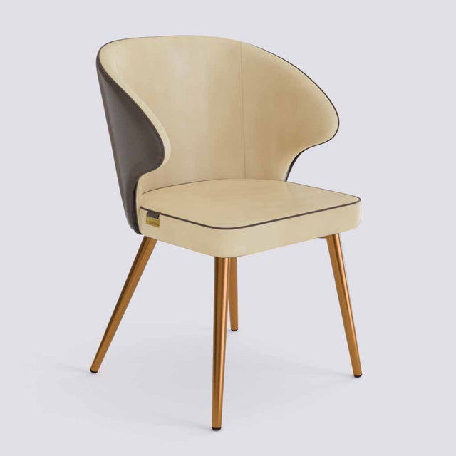 Rocky Dining Chair in Rose Gold Electroplated Metal Base | 494