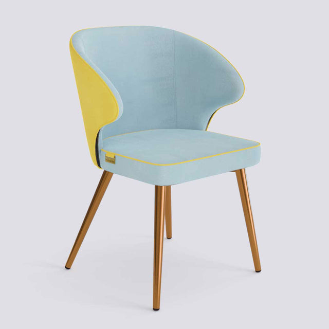 Rocky Dining Chair in Rose Gold Electroplated Metal Base | 494