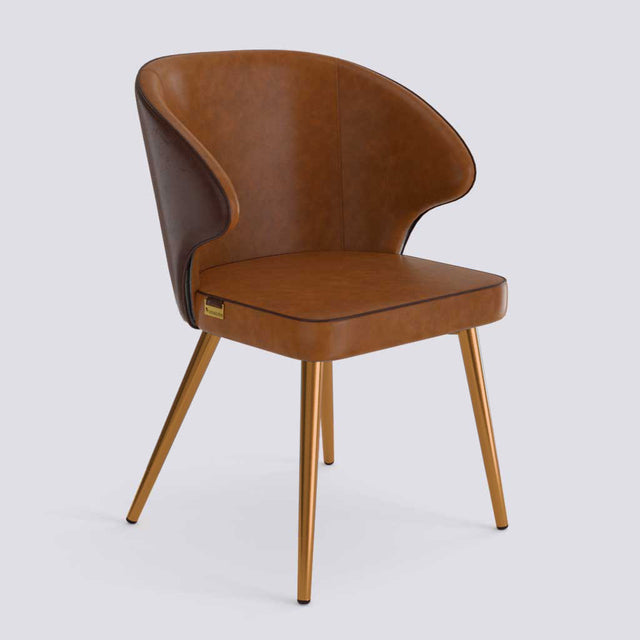 Rocky Dining Chair in Rose Gold Electroplated Metal Base | 494
