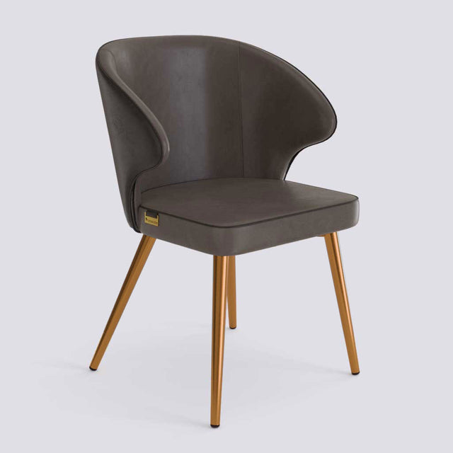 Rocky Dining Chair in Rose Gold Electroplated Metal Base | 494
