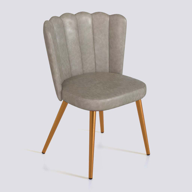 Flower Dining Chair in Rose Gold Electroplated Metal Base | 487