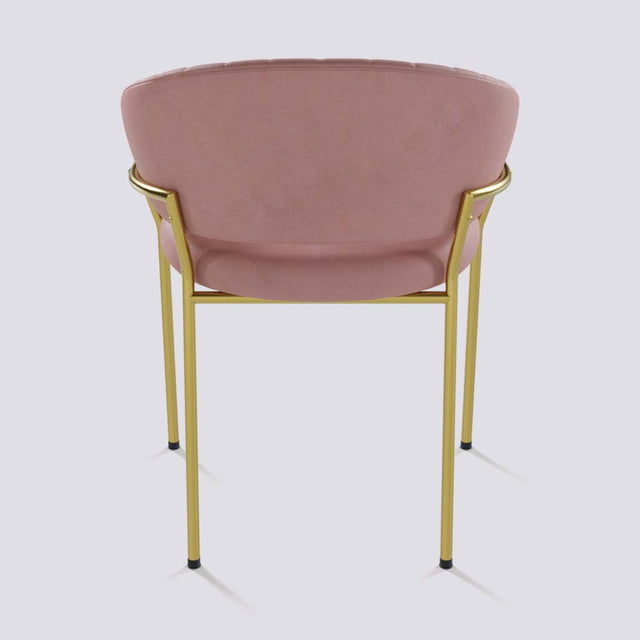 Chic Dining Chair in Gold Electroplated Metal Base | 478