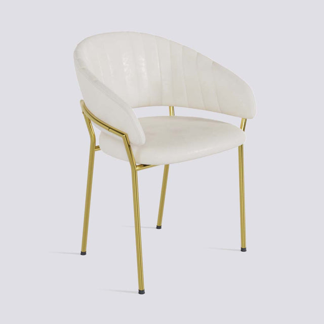 Chic Dining Chair in Gold Electroplated Metal Base | 478