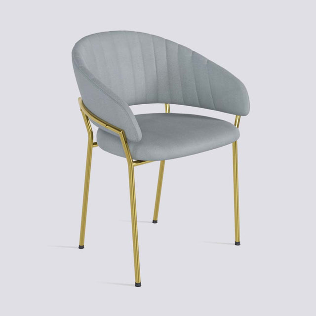 Chic Dining Chair in Gold Electroplated Metal Base | 478