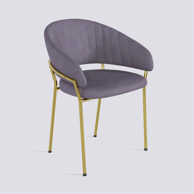 Chic Dining Chair in Gold Electroplated Metal Base | 478