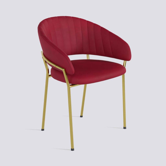 Chic Dining Chair in Gold Electroplated Metal Base | 478