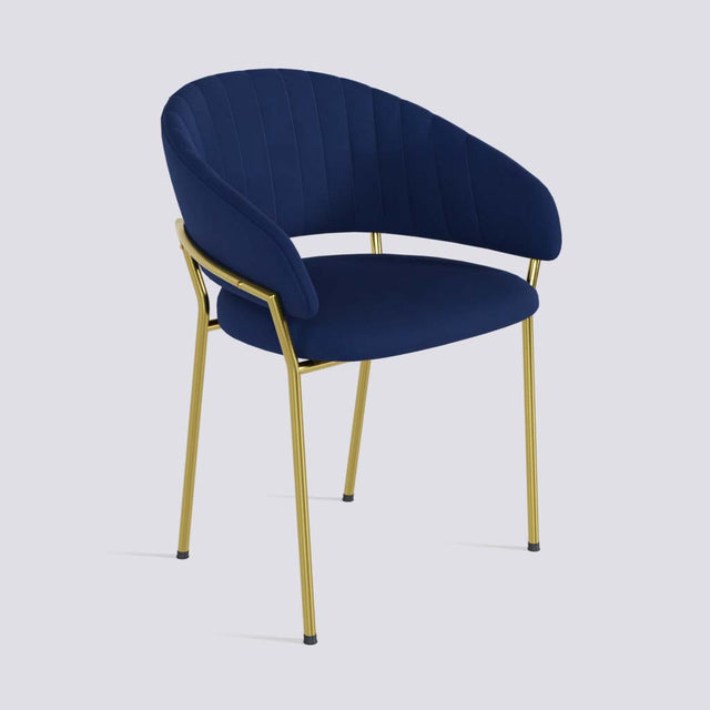 Chic Dining Chair in Gold Electroplated Metal Base | 478