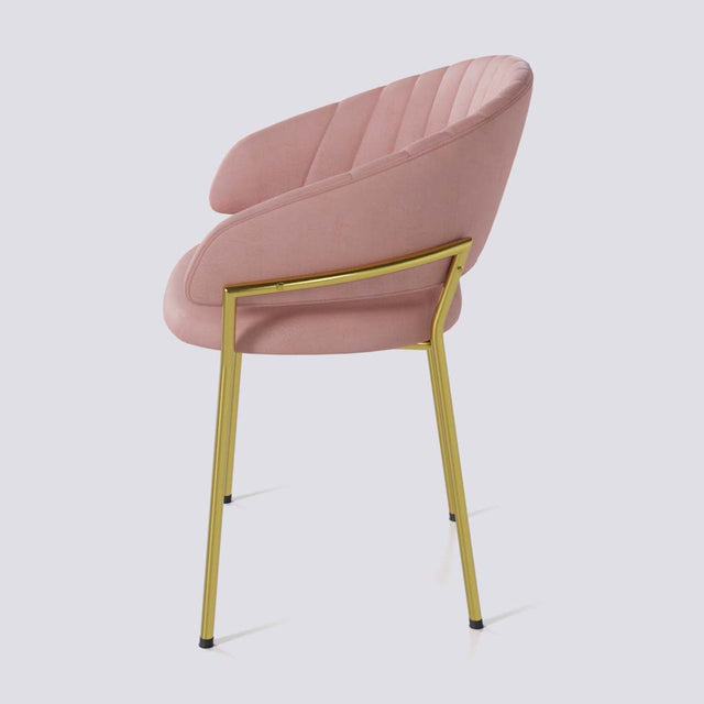 Chic Dining Chair in Gold Electroplated Metal Base | 478