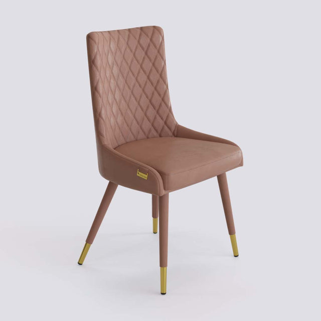 Thore Dining Chair In Metal Upholstered Base | 497