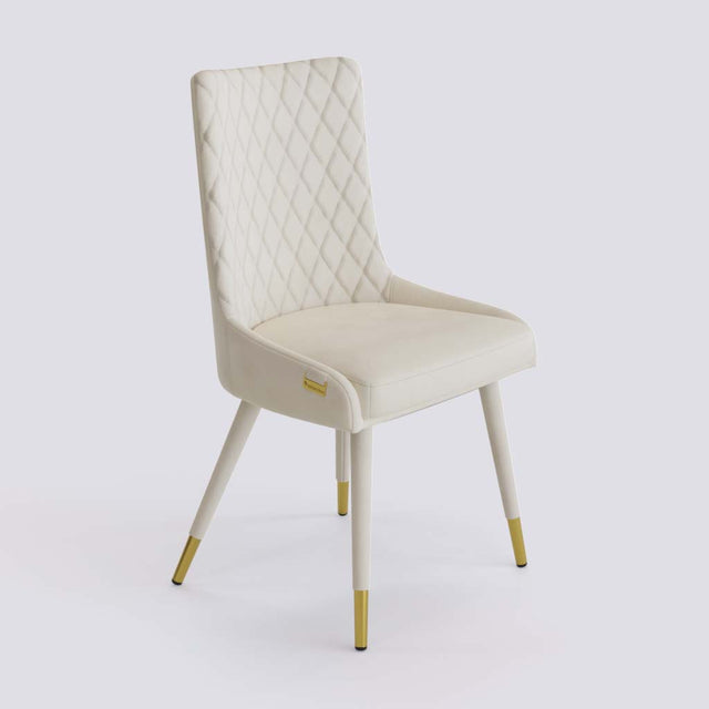 Thore Dining Chair In Metal Upholstered Base | 497