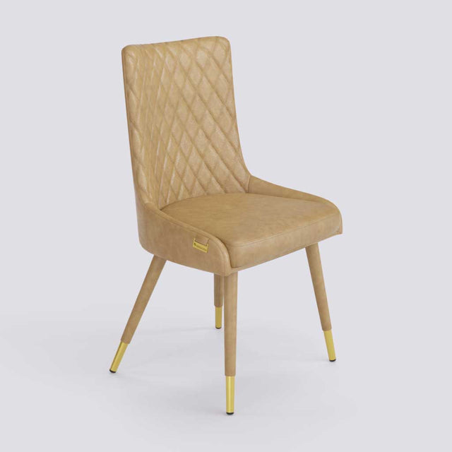 Thore Dining Chair In Metal Upholstered Base | 497