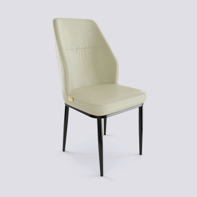 Alphabet B Dining Chair In Powder Coated Metal Base | Alpha B