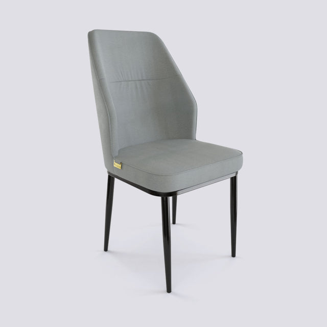 Alphabet B Dining Chair In Powder Coated Metal Base | Alpha B