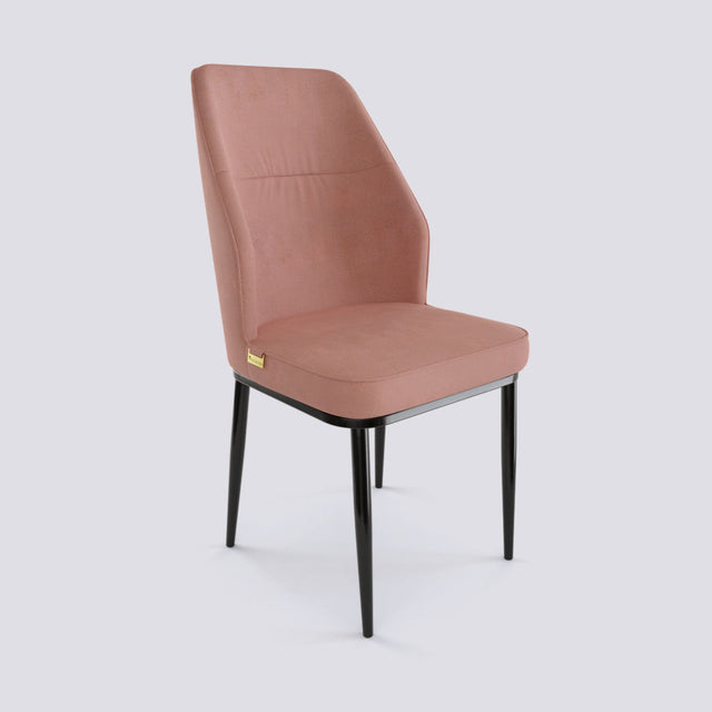 Alphabet B Dining Chair In Powder Coated Metal Base | Alpha B