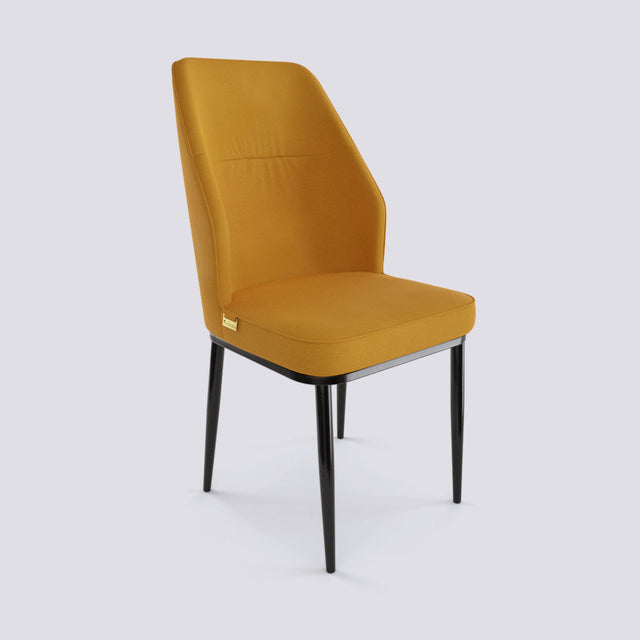 Alphabet B Dining Chair In Powder Coated Metal Base | Alpha B