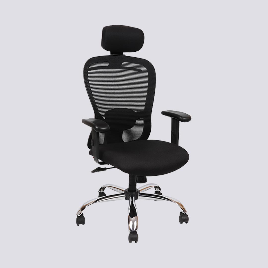 Buy High Back Executive Net Revolving Chair 1312 In Metal Frame Omacme Furniture