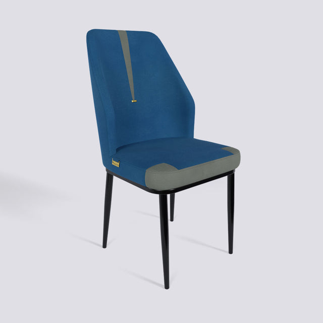 Alphabet A Dining Chair In Powder Coated Metal Base | Alpha A