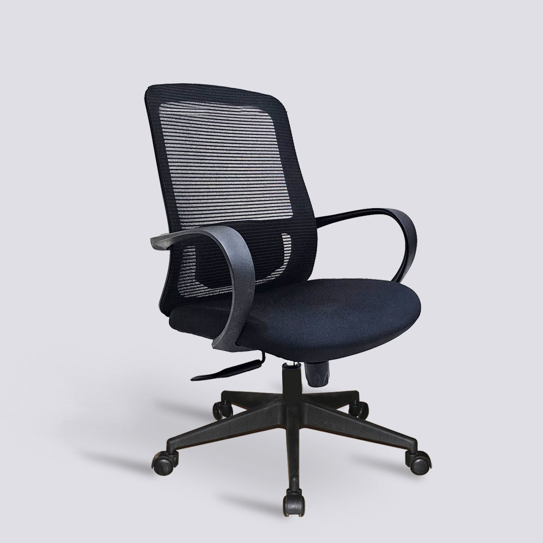 Buy Mid Back Ergonomic Net Revolving Chair 1251 In Metal Frame | Omacme ...