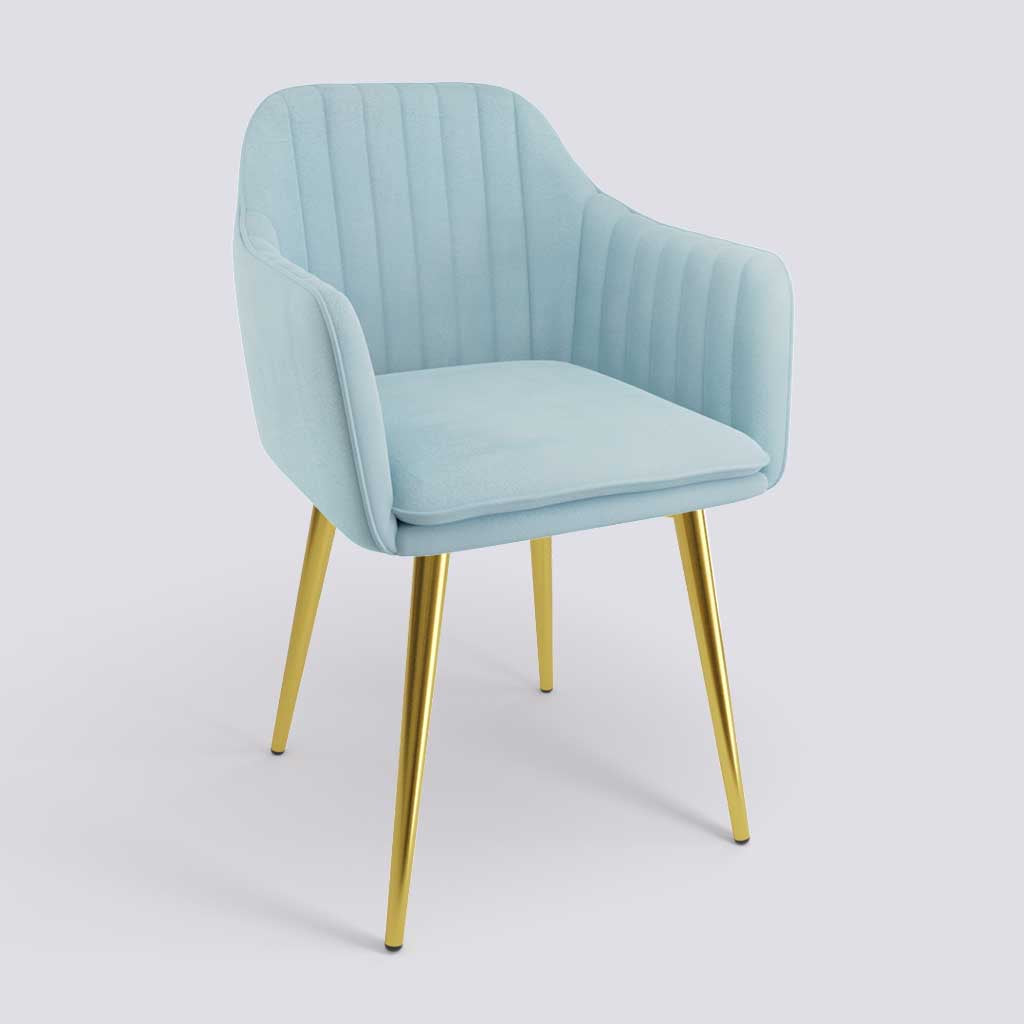 Gold discount base chair