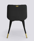 Aesthetic Dining Chair_Metal Base_Luxury_Chair_Midnight Black Velvet_475_Luxe_Back View