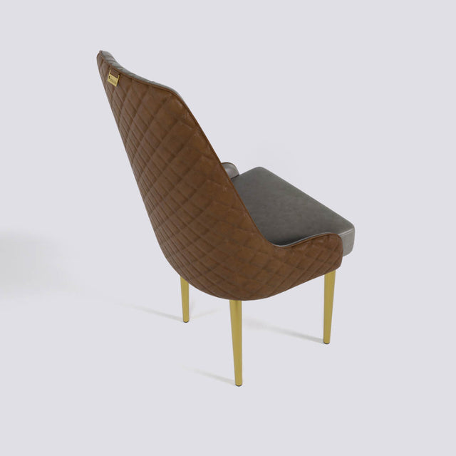 Imperial Dining Chair In Gold Electroplated Metal Base | 501