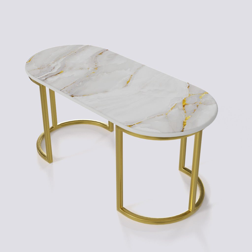 Beautiful Java Table Design Java Coffee Table In Electroplated Metal Base | 1401 – Omacme