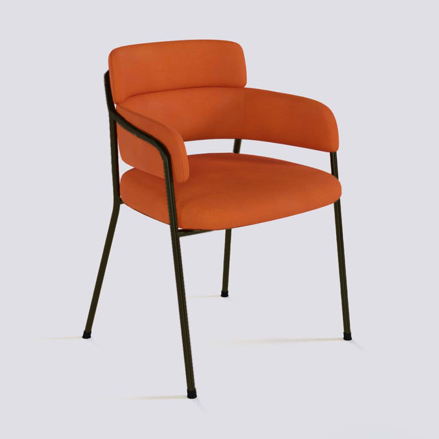 Plushy Lounge Chair In Powder Coated Metal Frame | 479