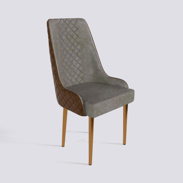 Imperial Dining Chair In Rose Gold Electroplated Metal Base | 501