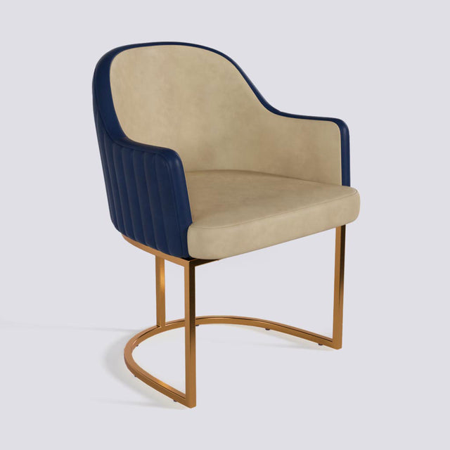 Victoro Dining Chair In Rose Gold Electroplated Metal Base | 500