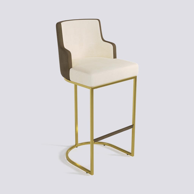 Sassy Bar Stool In Gold Electroplated Metal Base | 631