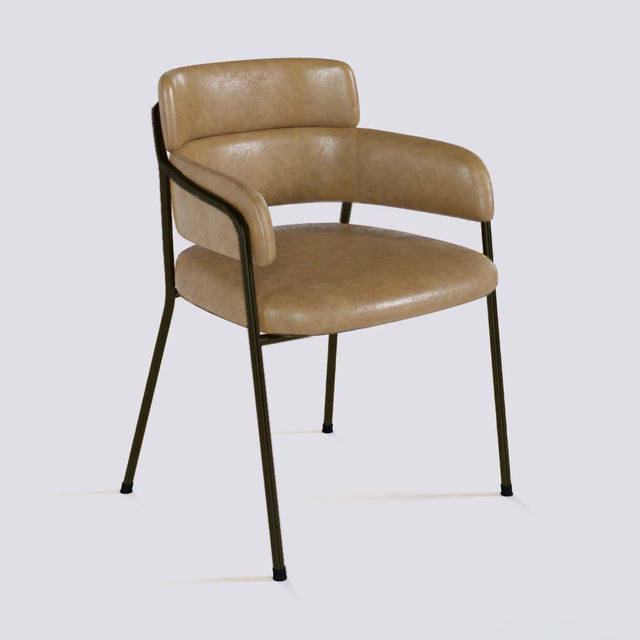 Plushy Lounge Chair In Powder Coated Metal Frame | 479