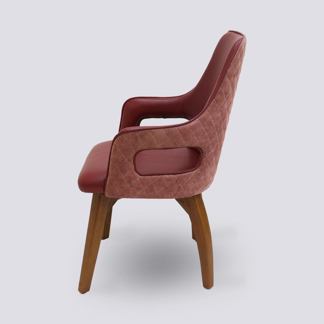 Carmel Dining Chair in Wooden Base