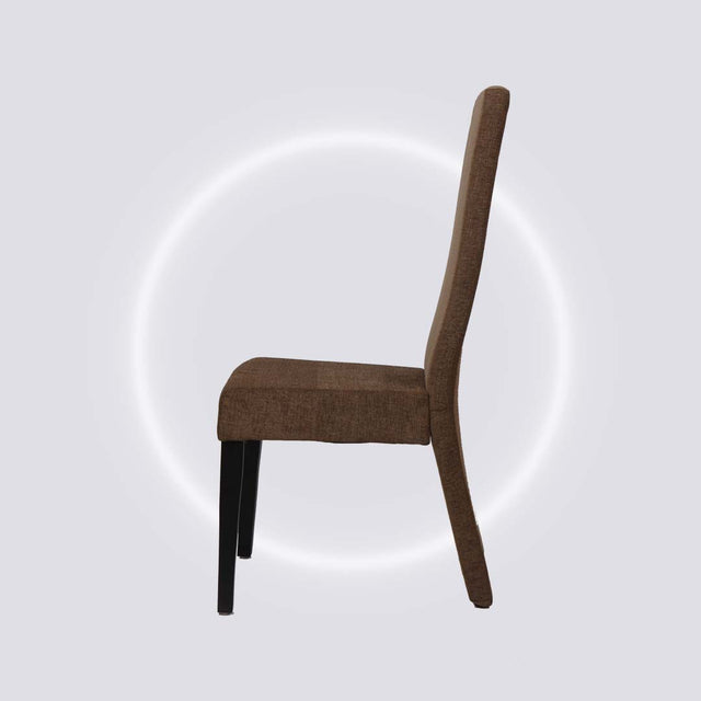 Extended Dining Chair In Dark Brown