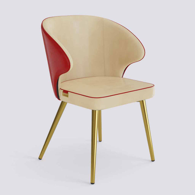 Rocky Dining Chair in Gold Electroplated Metal Base | 494