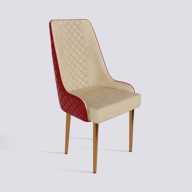 Imperial Dining Chair In Rose Gold Electroplated Metal Base | 501