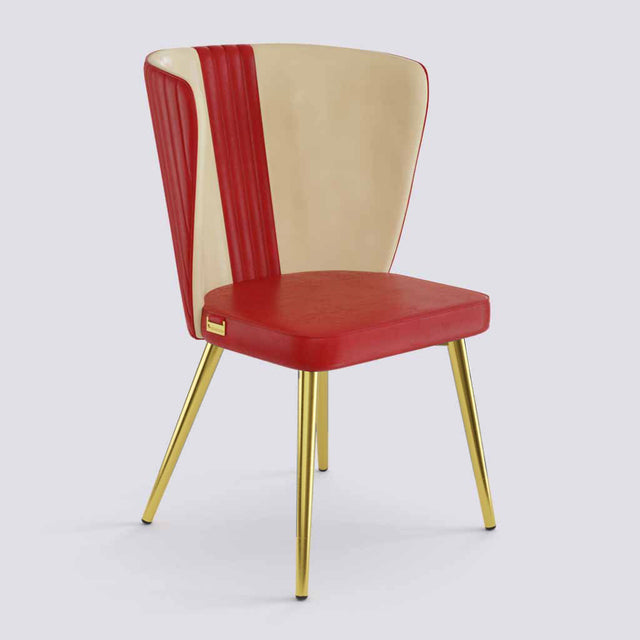 Wrap Dining Chair In Gold Electroplated Metal Base | 490