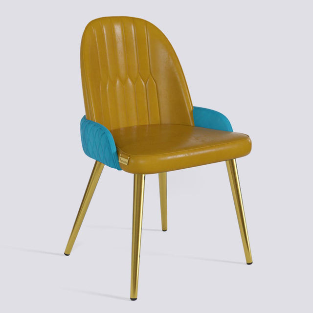 Birken Dining Chair In Gold Electroplated Metal Base | 493