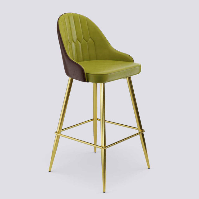 Valiant Bar Stool In Gold Electroplated Metal Base | 627