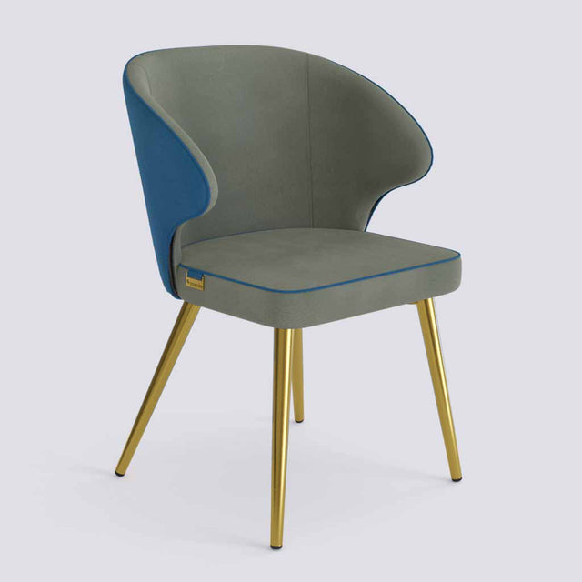 Rocky Dining Chair in Gold Electroplated Metal Base | 494