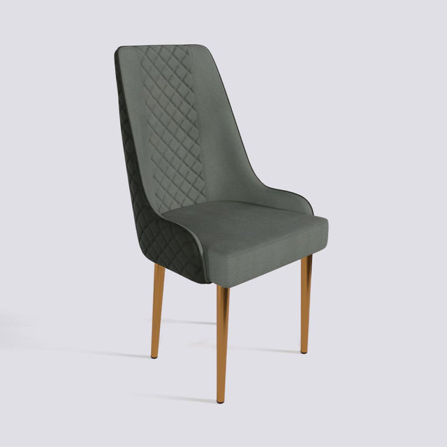 Imperial Dining Chair In Rose Gold Electroplated Metal Base | 501