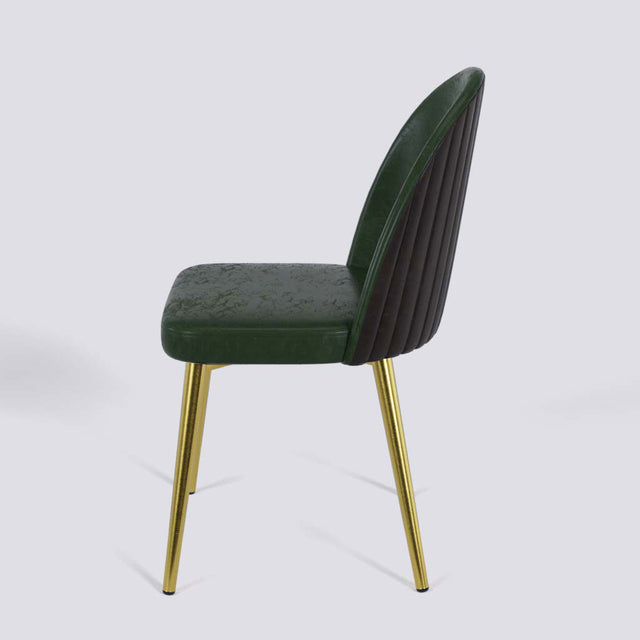 Regal Dining Chair In Gold Electroplated Metal Base | 485